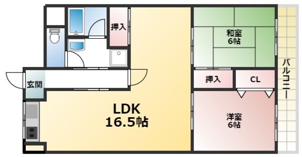 メゾンやすむろⅠの物件間取画像